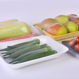Bandejas de Plástico PET Expandido Desechables Blancas para Carne, Pescado y Pollo de Supermercado OEM con Película Selladora - Product Image 3