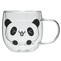2025 Chine usine pas cher verrerie Design créatif haute Borosilicate Double paroi tasse en verre tasse avec paillettes pour la Promotion
