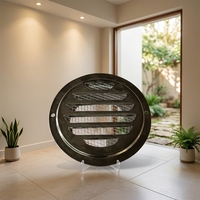 Hotte de ventilation en acier inoxydable brillant de 160 mm pour sécheuse