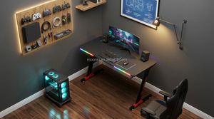 Bureau portable pliable réglable en hauteur avec roulettes, poste de travail mobile léger pour ordinateur portable - Product Image 5