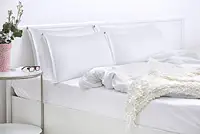 Funda de almohada de hotel, Protector de forro polar de tela cepillada, resistente al agua, con cierre de cremallera