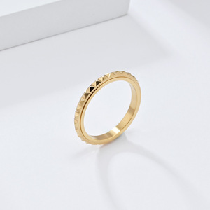 yunnique popular jewelry diamond-patterned <b>titanium</b> steel rotating <b>rings</b>, couple <b>rings</b>, index finger <b>rings</b>, pinky r - Product Image 4