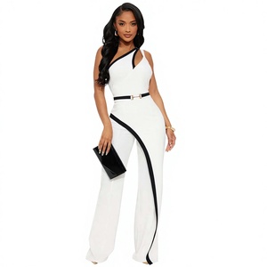 European American Women's Sexy Design Waist-controlled Contrasting Color Women Jumpsuit - Product Image 1