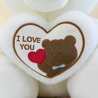 Nouvel Ours en Peluche Personnalisé Saint-Valentin Anniversaire Express Amour OEM/ODM Vente en Gros en Maille PP Rembourré Doux Jouet Anti-Stress