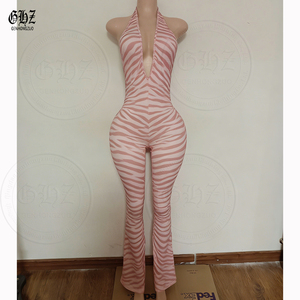 Set Loungewear da Donna con LOGO Personalizzato, Stampa Zebrata Rosa, Abbigliamento Estivo, Pigiama Corto in Cotone per Donne - Product Image 3