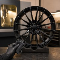 عجلات XTTD جديدة مخصصة سوداء لامعة بـ 10 أذرع مقعرة مصنوعة من سبيكة معدنية مطروقة 5x120/112/108/127 عالية الأداء