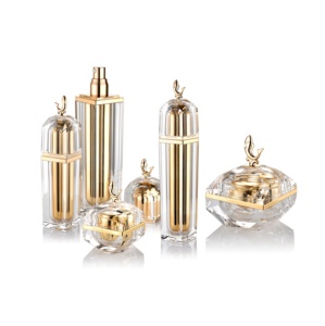 Sang trọng Acrylic góc thon vuông cao cấp Jar và chai 30 50g 30 50 100ml chăm sóc da Lotion Kem mỹ phẩm container - Product Image 1