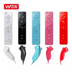 Werks fernbedienung für Wii Support OEM Logo 2 in 1 Motion Plus Nun chuck Controller für Wii Remote