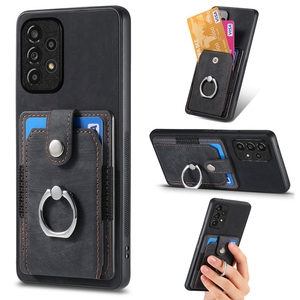 Funda trasera elástica para tarjeta de crédito para <span class=keywords><strong>Samsung</strong></span> <span class=keywords><strong>Galaxy</strong></span> A12 <span class=keywords><strong>A52</strong></span> A15 A53, para Moto <span class=keywords><strong>G</strong></span> 5G 2024, funda para teléfono con soporte de anillo tipo billetera - Product Image 2