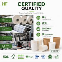 Gobelets à café jetables à double paroi en papier ondulé de 16 oz, vente en gros, compostables, revêtement PHA/PLA/PE, gobelets en papier personnalisés avec logo, service alimentaire