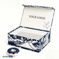 Boîte à bijoux de luxe en carton rigide écologique portable haut de gamme avec revêtement UV et logo personnalisé
