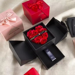 Folding gift <b>box</b> magnetic and jewelry packaging <b>box</b> - Product Image 5