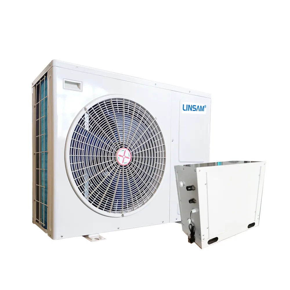 8.4kw split air source heat pump indoor water heater exhouse air to water heat pump unit (outdoor + indoor)
