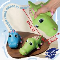 Adorable jouet sensoriel en forme de dinosaure à remontée lente, compressible, tactile, apaisant et moelleux