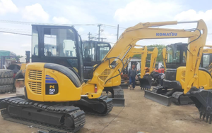 Excavadoras Usadas Originales de Japón, Excavadoras de Cadenas Komatsu PC 50 para Obras de Construcción, Komatsu PC50 - Product Image 2