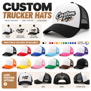 Gorras Trucker Personalizadas OEM, Gorras Deportivas de Espuma, Gorras Trucker con Logotipo Personalizado, Bordado 3D, Gorra de Malla de 5 Paneles, Fabricantes de Gorras con Logotipo Impreso - Product Image 3