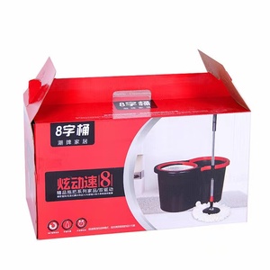 Spot lazy mop nouveau double entraînement main pression nettoyage artefact vadrouille rotative seau cadeau fabricant vente en gros - Product Image 5