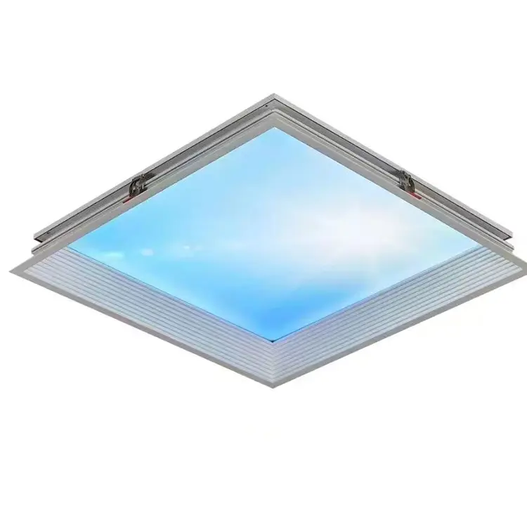 Sahte Led mavi penceresi dekoratif Led ışık panelleri 600x1200 ışıklı 60w mavi gökyüzü tavan Led paneli