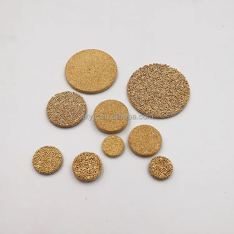 Micron metal powder porous bronze sintered filter copper brass