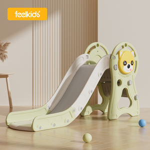 Feelkids Glissade en plastique amusante et sûre <span class=keywords><strong>pour</strong></span> enfants avec motif <span class=keywords><strong>de</strong></span> <span class=keywords><strong>chien</strong></span> mignon <span class=keywords><strong>pour</strong></span> jouer à l'intérieur - Idéal <span class=keywords><strong>pour</strong></span> les tout-petits et les enfants à la maison - Product Image 2