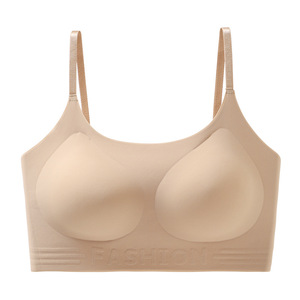 Bralette Deportivo Fino de Verano para Mujer, Tejido Sin Costuras, Copa 3/4, Sin Espalda, Tirantes Ajustables, Transpirable, Sin Aros - Product Image 6