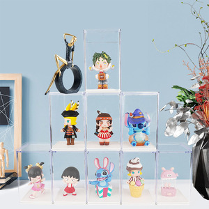 Mini Koleksiyonluk Eşyalar-Figürler için Toz Geçirmez Şeffaf Saklama Kutusu Vitrini - Product Image 3