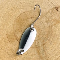 Cuillère Métallique Réfléchissante Mini Spinnerbait 9mm 10mm avec Hameçon Simple Affûté, Matériel de Pêche Léger pour Truite de