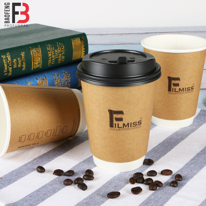 grease proof and waterproof paper cup for hot drink coffee with logo