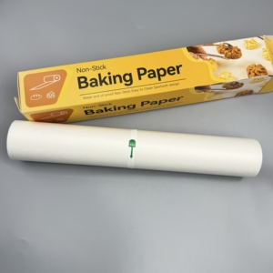 Rollo de papel para barbacoa con revestimiento de silicona desechable, rollo de papel para hornear de silicona antiadherente, resistente al agua, para aplicación de asado en horno y parrilla - Product Image 4