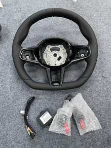 Volant sport de luxe en fibre de carbone CS M4 en forme de D, style sport, cuir, compatible avec F20 F30 F15 F16 F02, modifié pour M3, audio automobile A - Product Image 2