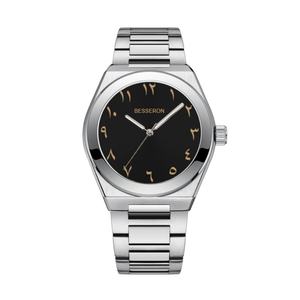 Relojes Casuales con Esfera Árabe de Nuevo Estilo, Relojes de Pulsera de Cuarzo para Hombre con Correa de Acero Inoxidable, Reloj con Logotipo Personalizado - Product Image 5