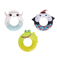 Vente populaire Sports nautiques jouets alpaga Crocodile pingouin Animal piscine flotteur anneau gonflable anneau de natation pour les enfants