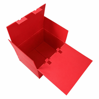 Plaque en plastique alvéolaire rouge en PP, imperméable, pour emballage personnalisé, matériau brut pour cloisons de séparation