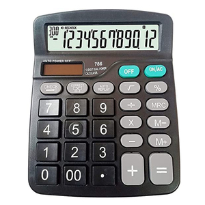Promotion : Calculatrice solaire électrique à 12 chiffres, personnalisable avec logo, pour le bureau – Accessoire de papeterie économique très demandé - Product Image 1