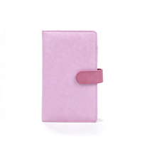 Carpeta de Cuero PU A6 para Organizar Dinero en Efectivo con Bolsillos Transparentes con Cierre, Carpetas de Archivo, Logotipo Personalizado para Promoción de Marca