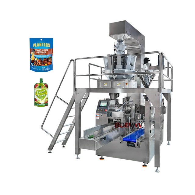 BRS Rotary Doypack Bag Pre-made Pouch Filling and Sealing Automatic Secondary Packing Machine