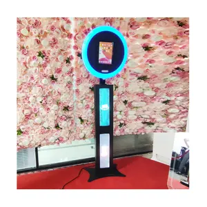 Free Factory Shipped in 48h Ipad Photo Booth Metal Shell For Ipad Selfie W/Rgb Photo Booth For Ipad