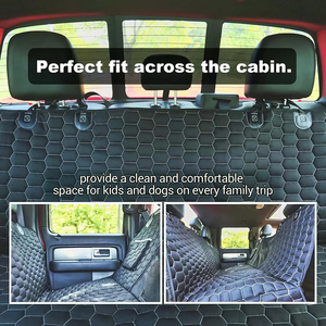 Funda impermeable para asiento de coche para perros, hamaca para camión con ventana de malla, cubierta resistente para el asiento trasero del coche, protector de asiento. - Product Image 5