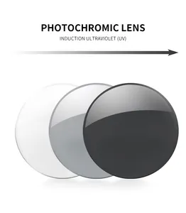TIANHE Diskon Besar Grosir 1.56 Lensa Photochromic Foto PINK/PURPLR/Biru Cr39 HMC Lensa Hijau/Biru Kualitas Terbaik Lensa Optik