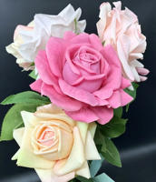 Rose artificielle en latex à toucher réel, tige unique, 77 cm, multicolore, personnalisable, accessoires floraux de mariage, décoration de centre de table, livraison gratuite