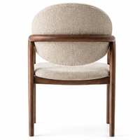 Fauteuil de restaurant rembourré en cuir PU, chaise de salle à manger moderne de luxe, mobilier commercial pour hôtel et café, Silla Tapizada