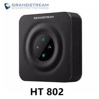 Passerelle vocale IP SIP Grandstream HT802v2 à 2 ports avec PoE et adaptateur téléphonique analogique facile à utiliser