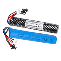 18350 11.1V 2000mAh 3S Paket Baterai Li-ion Isi Ulang Sel Lithium Silinder untuk Kipas Listrik Pompa Portabel