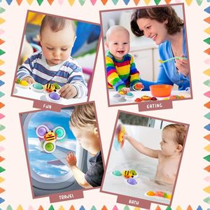 Jouets à ventouse MILI, toupies pour bébés, jouets électroniques, fonction pop, pousser pour faire éclater les bulles, sensoriel, rotatif, amusant, toupie pour bébé - Product Image 3