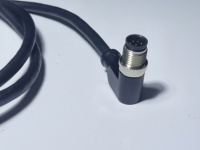 Câble de charge BEXKOM à angle de 90 degrés, 24V 5A, étanche IP67, avec interface de connexion circulaire, connecteur magnétique mâle vers femelle