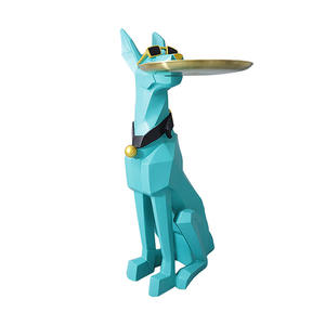 Sala de estar Sofá Aterrizaje Regalo móvil Nuevo hogar <span class=keywords><strong>Doberman</strong></span> grande Perro rico Decoración - Product Image 1