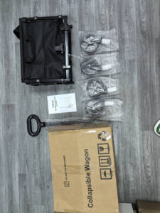 트렌디한 접이식 크롬 도금 4륜 비치 카트 웨건 야외 유틸리티 웨건 캠핑 정원 쇼핑 산업용 OEM 카트 - Product Image 5