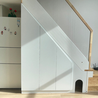 Organisateur de rangement sous escalier avec tiroirs coulissants pour escaliers en colimaçon