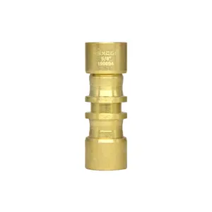 New/Next Generation Braze free connection Brass fittings Straight Coupler R410A refrigerant pipeline 90 Degrees Long Brass Elbo