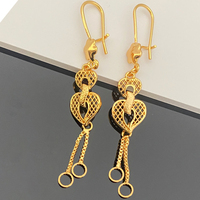 Romooz Dubai Goldschmuck Tropfen Ohrring Arabian Gold Metall Ohrringe Set Mode Geometrische baumeln Ohrring 2022 islamischen Schmuck